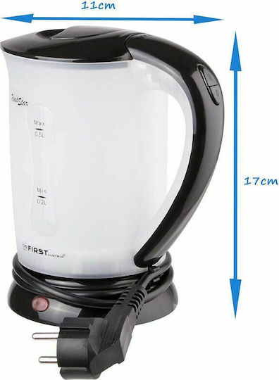 First Austria Βραστήρας Ταξιδίου 500ml 700W Μαύρος