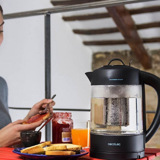 Cecotec ThermoSense 390 Clear Reisekessel 1.7Es 2200W Schwarz