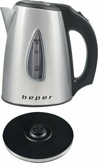Beper Βραστήρας 1lt 1630W Ασημί