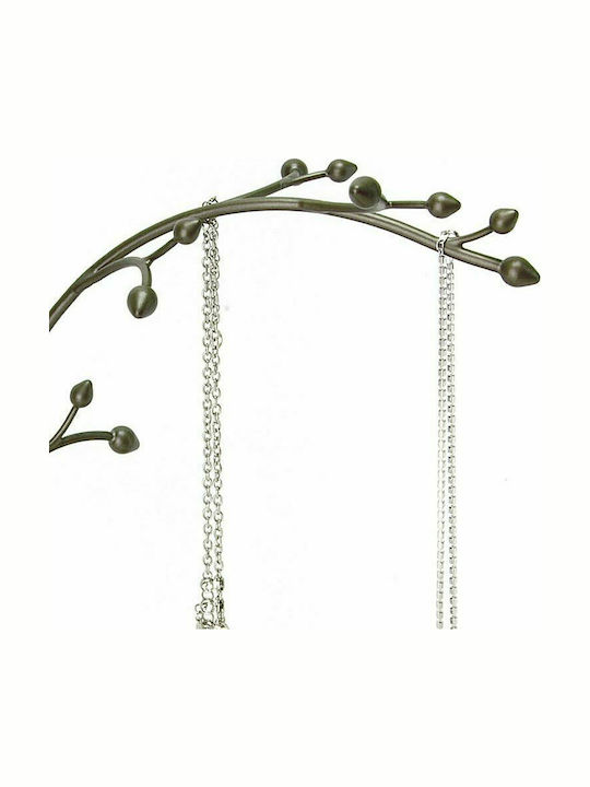 Umbra Orchid Metallic Gray Jewellery Stand 22.9x14x38.1cm