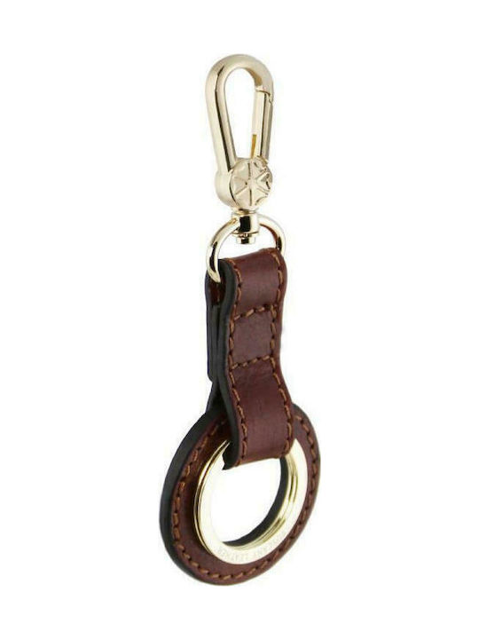 Tuscany Leather Handmade Keychain Brown Leather Brown