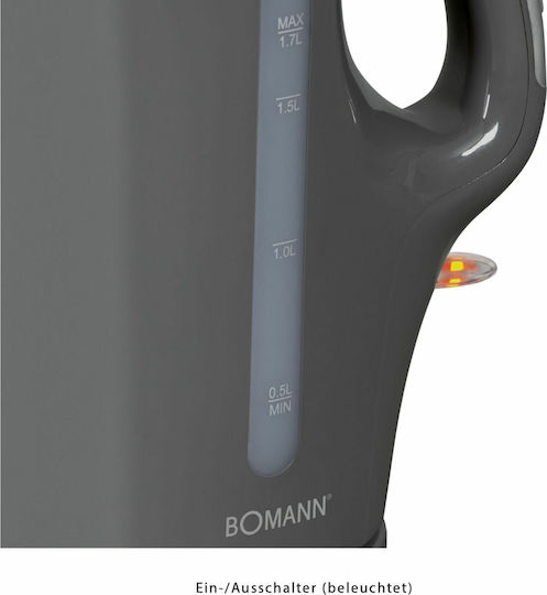 Bomann WK 5011 CB Grey Fierbător 1.7lt 2200W Gri