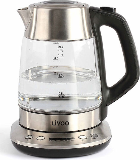 Livoo Kettle 1.7lt 2200W Silver