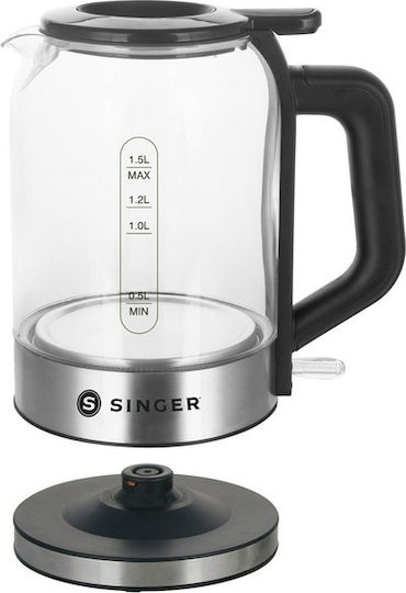 Singer Βραστήρας 1.5lt 2200W Μαύρος