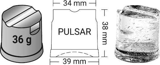 ITV Ice Makers Παγομηχανή mit Funktion Pulsar und Tagesproduktion von 62kg Pulsar 65