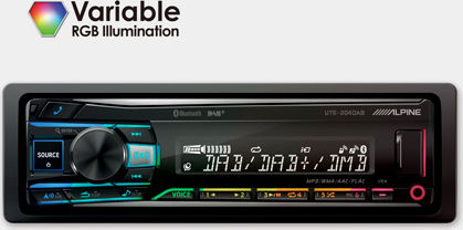 Alpine UTE-204DAB Ραδιόφωνο Αυτοκινήτου (1DIN) (Bluetooth/USB)