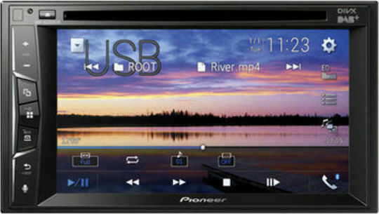 Pioneer Car Audio System 2DIN (Bluetooth/USB/AUX/WiFi/GPS/Apple-Carplay/Android-Auto) with Touch Screen 6.2"