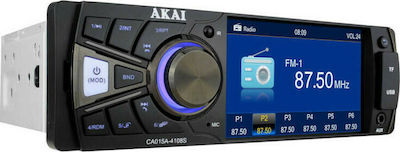 Akai CA015A-4108S Ηχοσύστημα Αυτοκινήτου Universal 1DIN (Bluetooth/USB/AUX) με Οθόνη 4"