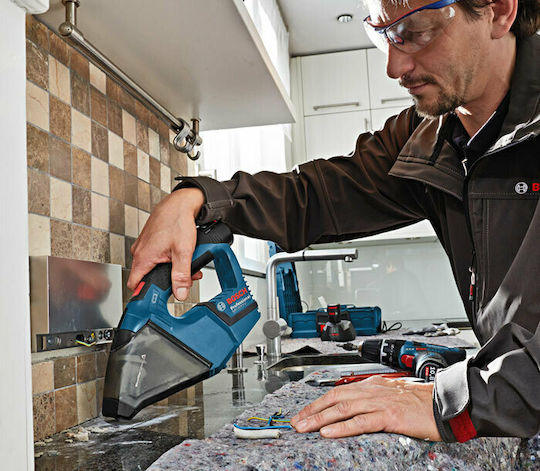 Bosch GAS 10,8 V-LI Professional Επαναφορτιζόμενο Σκουπάκι Χειρός 12V Χωρίς Φορτιστή και Μπαταρία Μπλε
