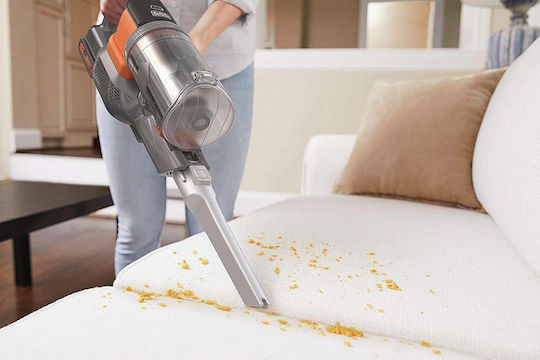 Black & Decker BHFEV182C Επαναφορτιζόμενη Σκούπα 2 σε 1 Stick & Χειρός 18V Πορτοκαλί