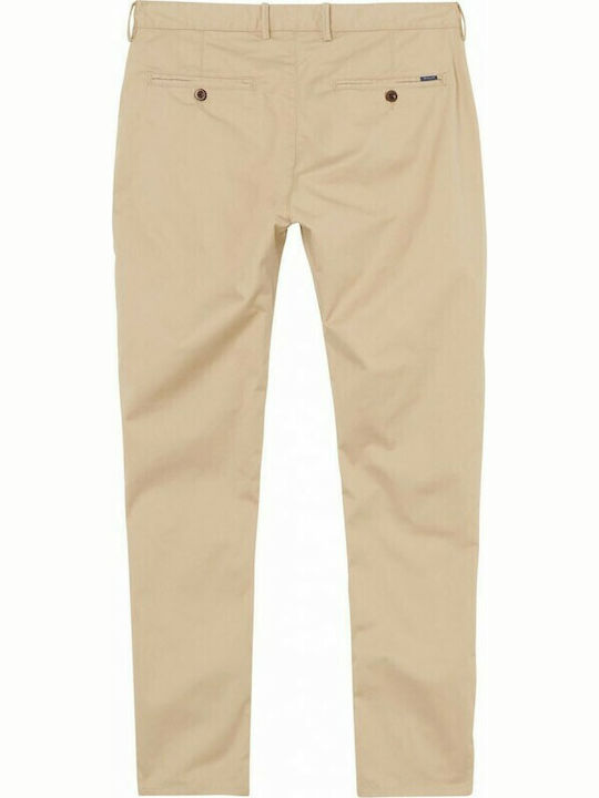 Men's Trousers Chinos Elastic Slim Fit Beige