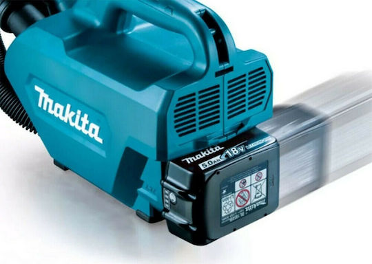 Makita Επαναφορτιζόμενο Σκουπάκι Χειρός 18V Χωρίς Φορτιστή και Μπαταρία Μπλε