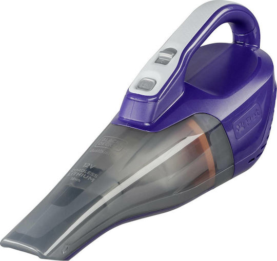 Black & Decker Aspirator de mână reîncărcabil 12V Violet