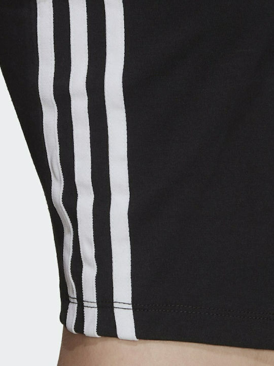 Women's Athletic Crop Top with Straps Black