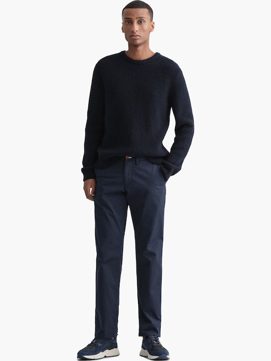 Trousers Chino Elastic in Slim Fit Navy Blue