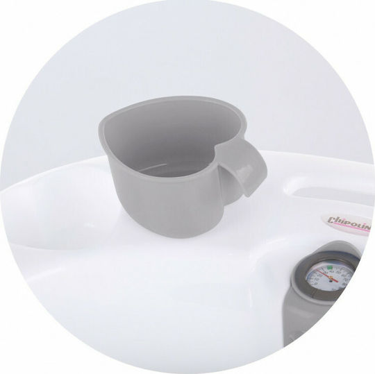 Chipolino Baby Bath with Stand Vela with Thermometer Grey