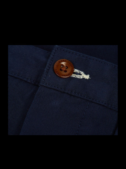 Trousers Chino Elastic in Slim Fit Navy Blue