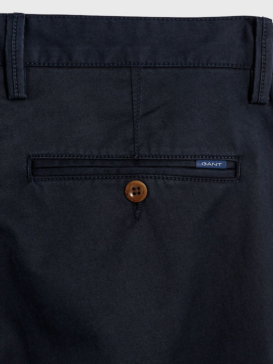 Trousers Chino Elastic in Slim Fit Navy Blue