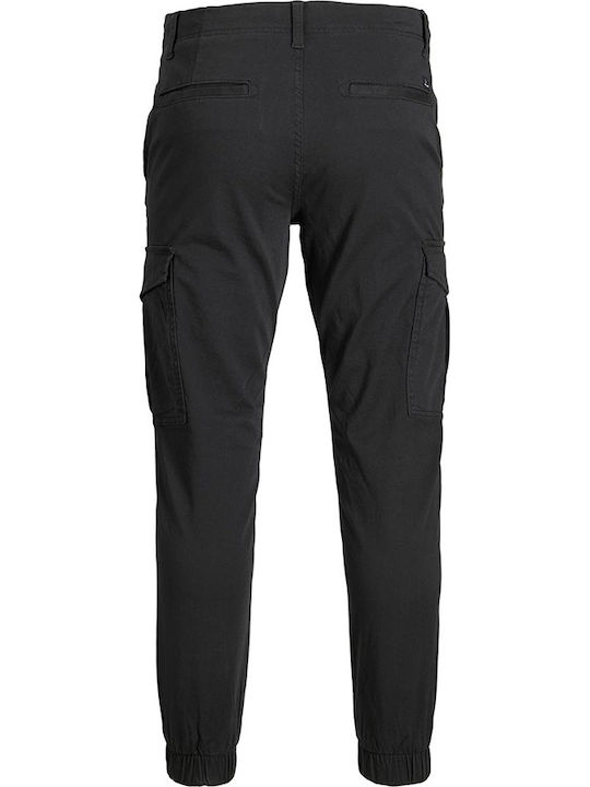 Marco Trousers Cargo Elastic in Slim Fit Black