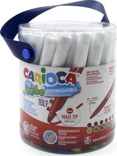 Carioca Jumbo Lavabili Markere de Desen 6mm Set 50buc