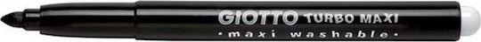 Giotto Turbo Maxi Black Washable Drawing Marker 5mm Thick