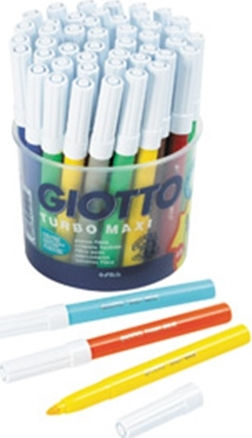 Giotto Turbo Maxi Black Washable Drawing Marker 5mm Thick