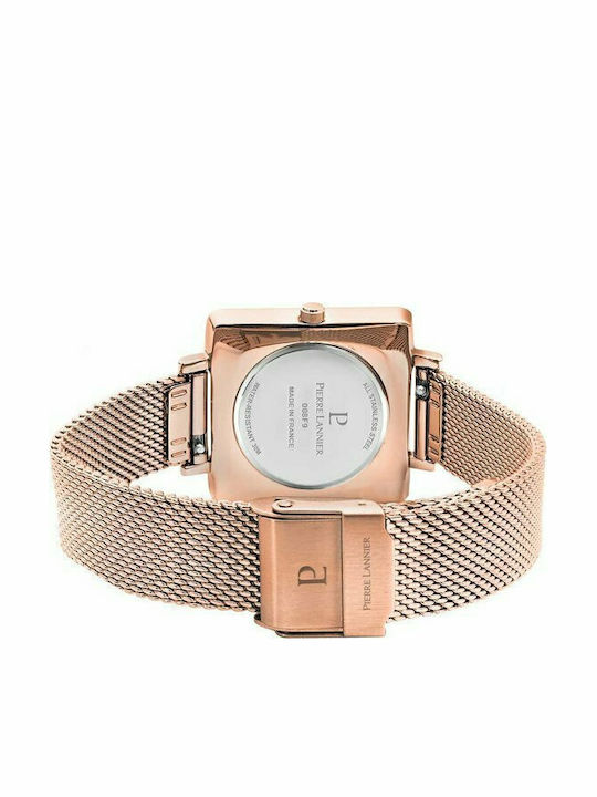 Pierre Lannier Damen Uhr mit Rose Gold Metallarmband