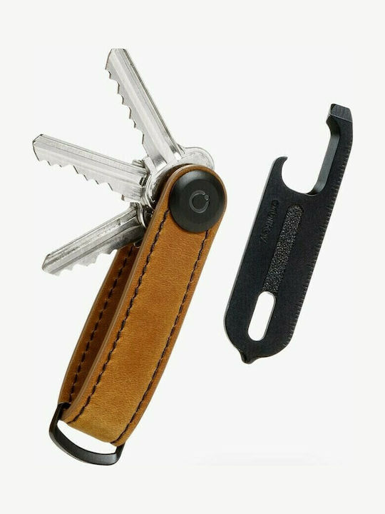 Orbitkey Μπρελόκ Organiser Crazy Horse Δερμάτινο Καφέ