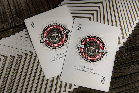 Theory11 Artisan Collectible Playing Cards Laminated for Poker White