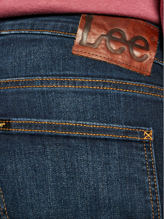 Luke Men's Jeans Pants Elastic with Slim Tapered Fit Blue