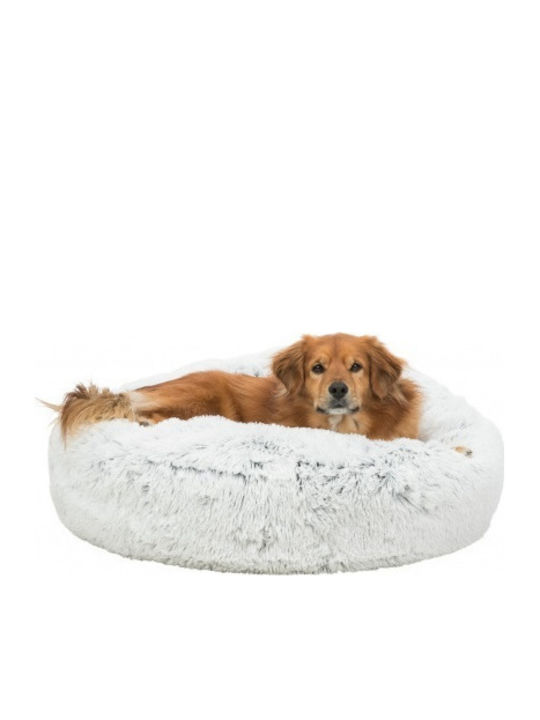 Trixie Harvey Round Пуф Легло за куче Бял 60x60см.