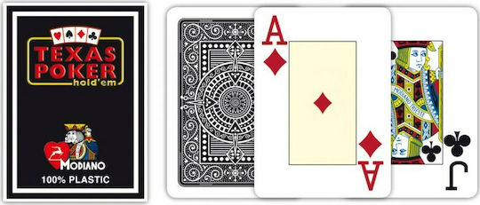 Modiano Texas Poker 2 Jumbo Playing Cards Plastic for Poker