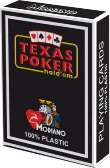 Modiano Texas Poker 2 Jumbo Playing Cards Plastic for Poker