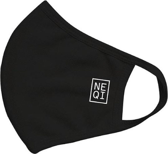Neqi Re-Useable Face Masks Black Protective Mask Fabric Small Black 3pcs