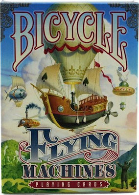 Bicycle Flying Machines Plasticized Collectable Card Deck Blue