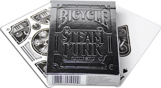 Bicycle Silver Steampunk Spielkarten Silber
