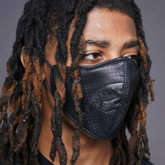 Sprayground Midnight Shark Protective Mask Fabric Black 1 Piece