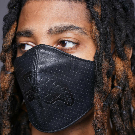 Sprayground Midnight Shark Protective Mask Fabric Black 1 Piece