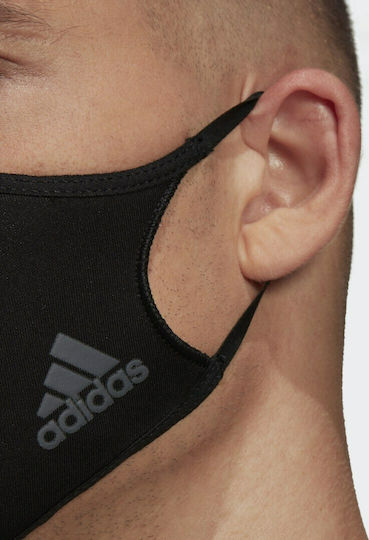 adidas Μάσκα Προστασίας Υφασμάτινη M/L Μαύρη HF7045 1τμχ