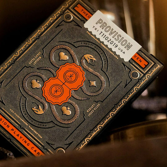 Theory11 Provision Συλλεκτική Τράπουλα Χάρτινη για Poker Κόκκινη σε Πλαστικό Κουτί