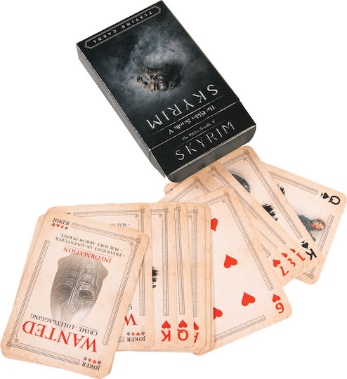 FaNaTtik Elder Scrolls V Skyrim Collectable Playing Cards 1 Piece Plasticized