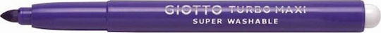 Giotto Turbo Maxi Purple Washable Drawing Marker 5mm Thick
