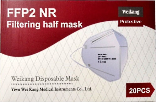 Weikang Disposable Protective Mask FFP2 White 20pcs