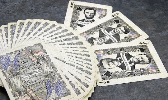 Bicycle U.S Presidents Spielkarten Blau