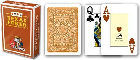 Modiano Texas Poker 2 Jumbo Тесте Пластмасова за Покер Кафяв