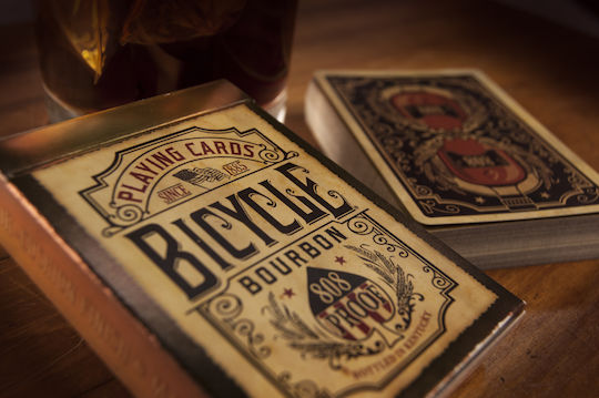 Bicycle Bourbon Collectable Plasticized Playing Cards for Poker Blue
