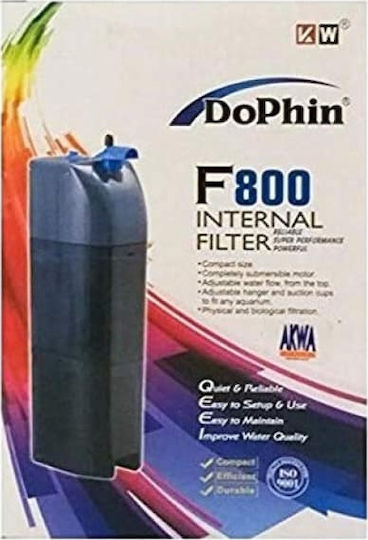 Dophin F800 Εσωτερικό Φίλτρο για Ενυδρεία Χωρητικότητας έως 80lt με Απόδοση 800lt/h