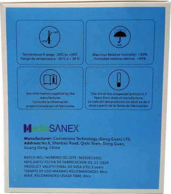 Media Sanex FFP2 NR Protective Mask Black 25τμχ