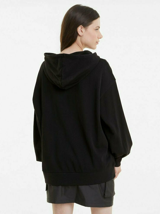 Puma Women's Long Hooded Sweatshirt Black