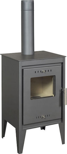 Alfatherm AL-MINI Μεταλλική Ξυλόσομπα 10kW Γκρι